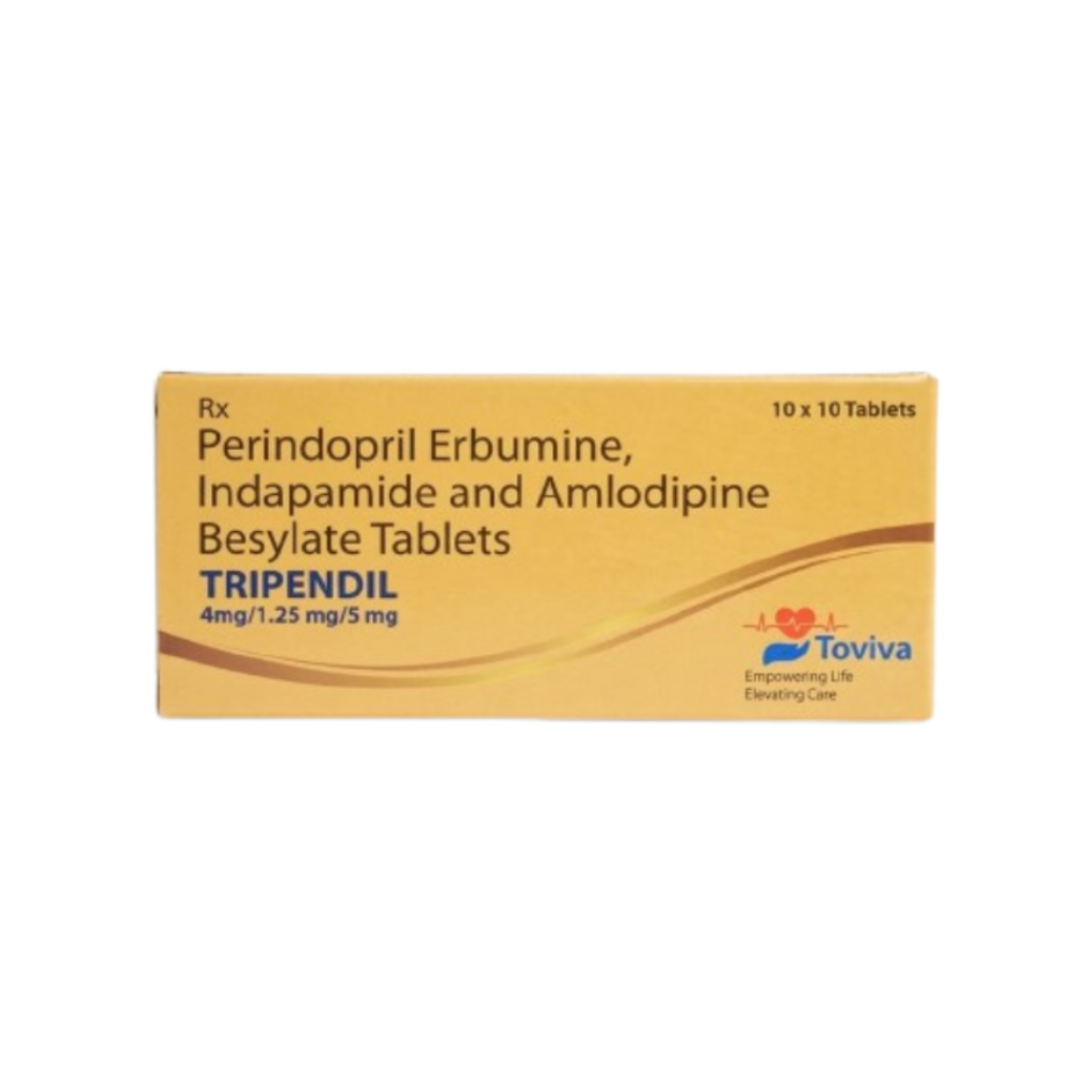 Perindopril Erbumine, Indapamide and Amlodipine Besylate Tablets